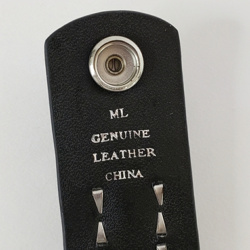 Hot Topic Pyramid Studed Faux Leather Bracelets - Picture 3 of 5